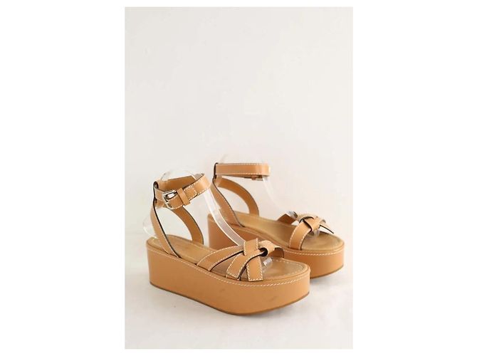 Loewe Kamel-Leder-Sandalen - Ansicht 3