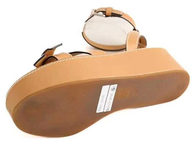 Loewe Kamel-Leder-Sandalen - Ansicht 6