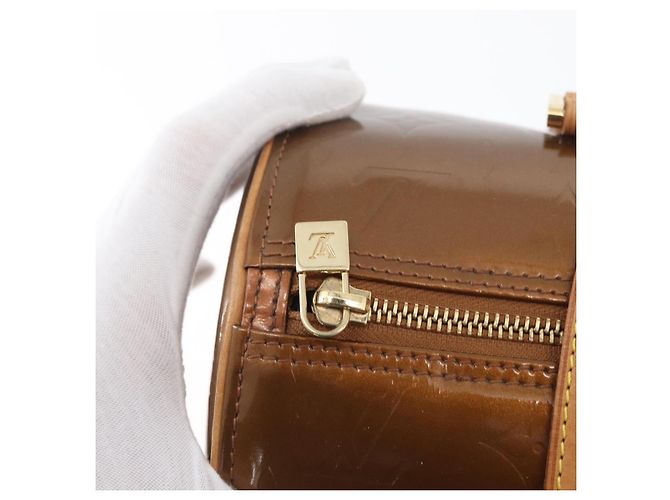 LOUIS VUITTON Borsa a Mano Monogram Vernis Bedford Bronzo M91131 LV Auth LNZ786A - vista 17