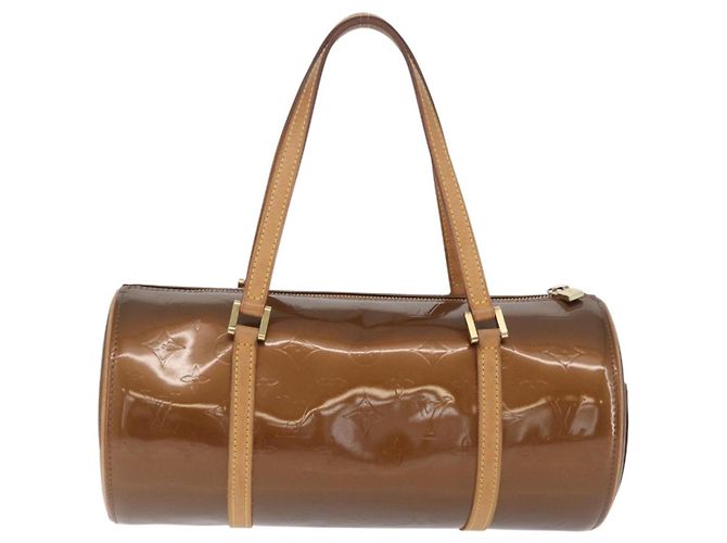 LOUIS VUITTON Borsa a Mano Monogram Vernis Bedford Bronzo M91131 LV Auth LNZ786A - vista 2