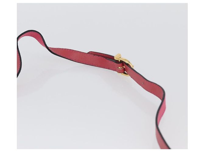 Borsa a mano Vala in suede 2 in 1 rosa e oro Auth ARZ075A di Salvatore Ferragamo D'oro - vista 10