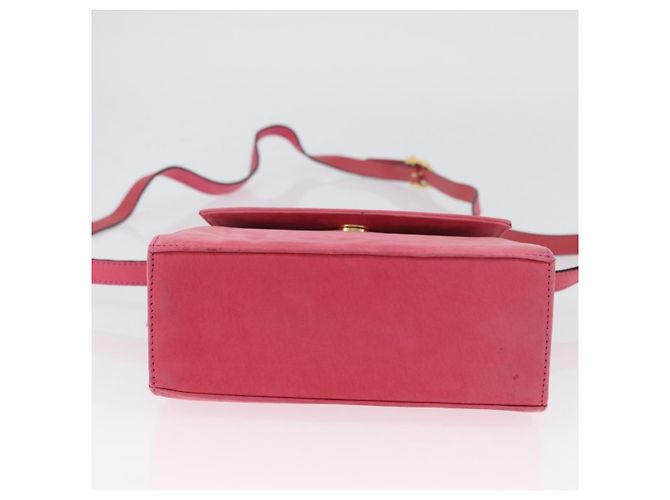 Borsa a mano Vala in suede 2 in 1 rosa e oro Auth ARZ075A di Salvatore Ferragamo D'oro - vista 11