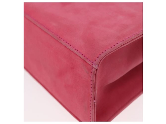 Borsa a mano Vala in suede 2 in 1 rosa e oro Auth ARZ075A di Salvatore Ferragamo D'oro - vista 15