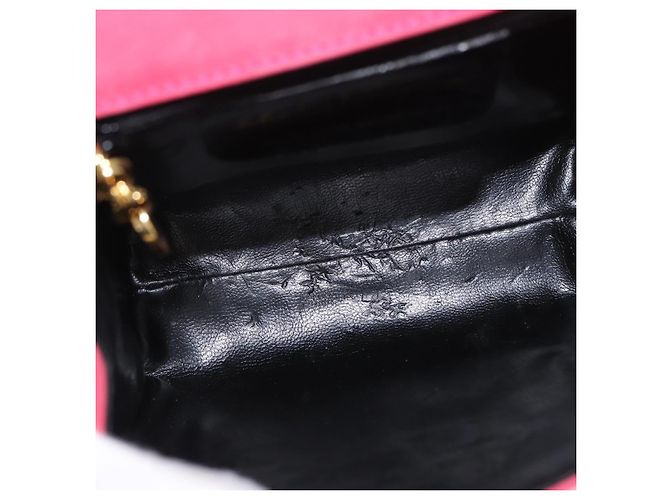Borsa a mano Vala in suede 2 in 1 rosa e oro Auth ARZ075A di Salvatore Ferragamo D'oro - vista 18