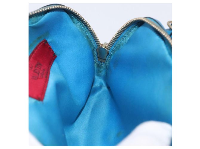 Borsa a Spalla a Catena Valentino in Pelle Blu Oro Auth bs33850 D'oro - vista 18