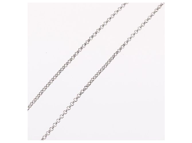 Collana Christian Dior metallo Argento Auth BA11492 - vista 15