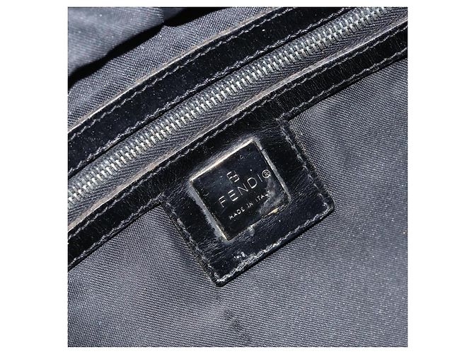 FENDI Zucca Canvas Tote Bag Schwarz Silber Auth mr2177 - Ansicht 16