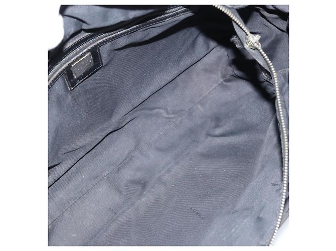 FENDI Zucca Canvas Tote Bag Schwarz Silber Auth mr2177 - Ansicht 17