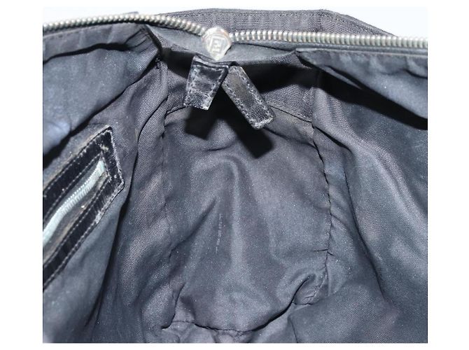 FENDI Zucca Canvas Tote Bag Schwarz Silber Auth mr2177 - Ansicht 18