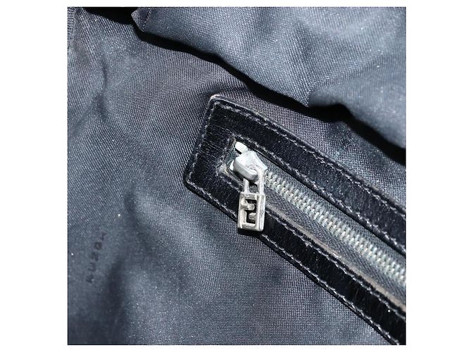 FENDI Zucca Canvas Tote Bag Schwarz Silber Auth mr2177 - Ansicht 20