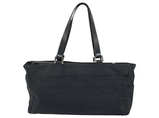 FENDI Zucca Canvas Tote Bag Schwarz Silber Auth mr2177 - Ansicht 3