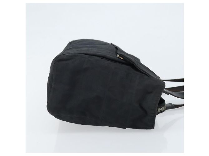 FENDI Zucca Canvas Tote Bag Schwarz Silber Auth mr2177 - Ansicht 4