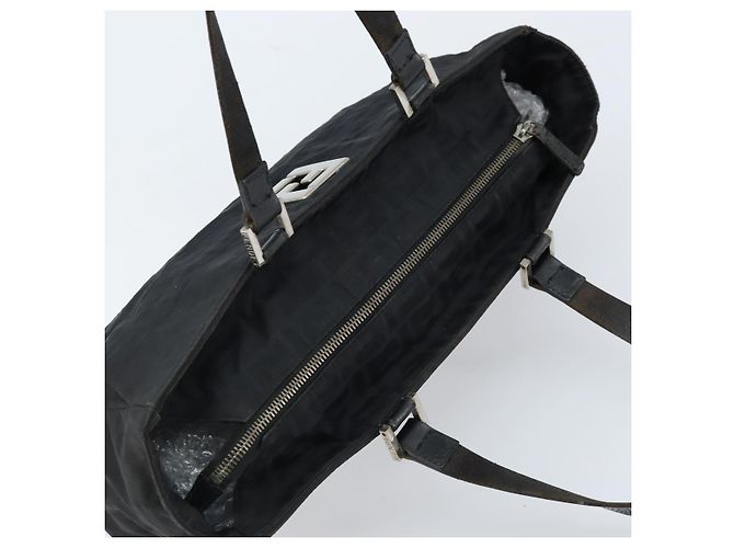 FENDI Zucca Canvas Tote Bag Schwarz Silber Auth mr2177 - Ansicht 6