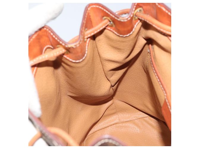 Céline CELINE Macadam Canvas Backpack PVC Leather Brown Gold Auth bs33733 Golden - view 22
