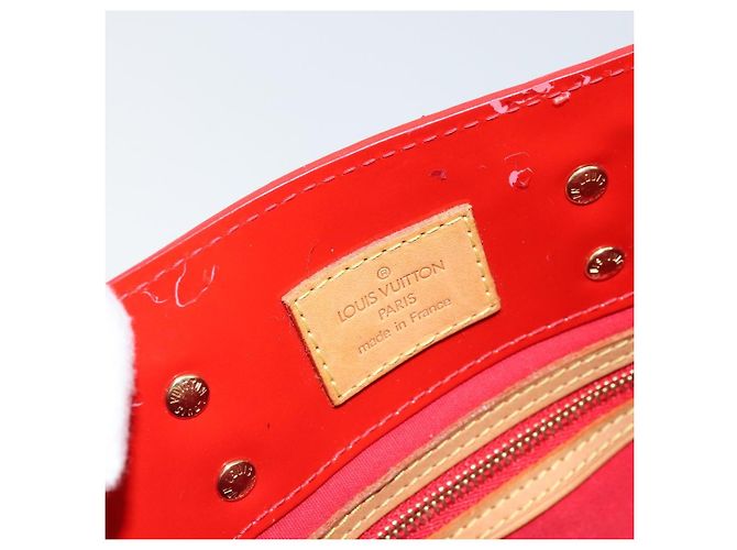 LOUIS VUITTON Monogram Vernis Reade PM Borsa a Mano Rossa M91088 LV Auth mr2188 Rosso - vista 10