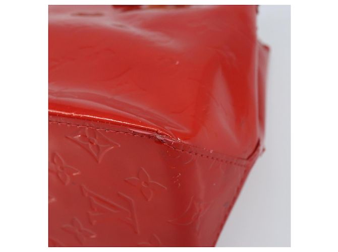 LOUIS VUITTON Monogram Vernis Reade PM Borsa a Mano Rossa M91088 LV Auth mr2188 Rosso - vista 15