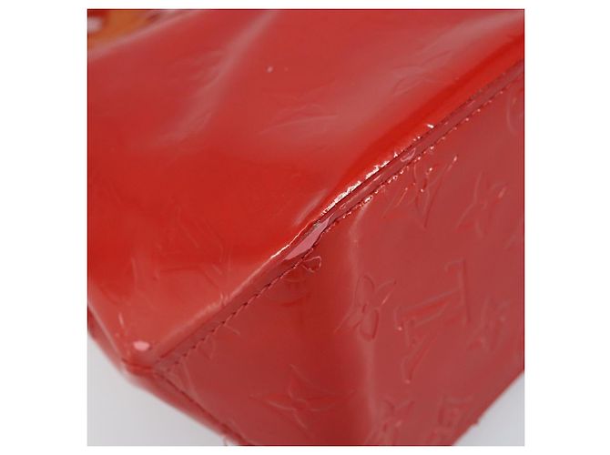 LOUIS VUITTON Monogram Vernis Reade PM Borsa a Mano Rossa M91088 LV Auth mr2188 Rosso - vista 16