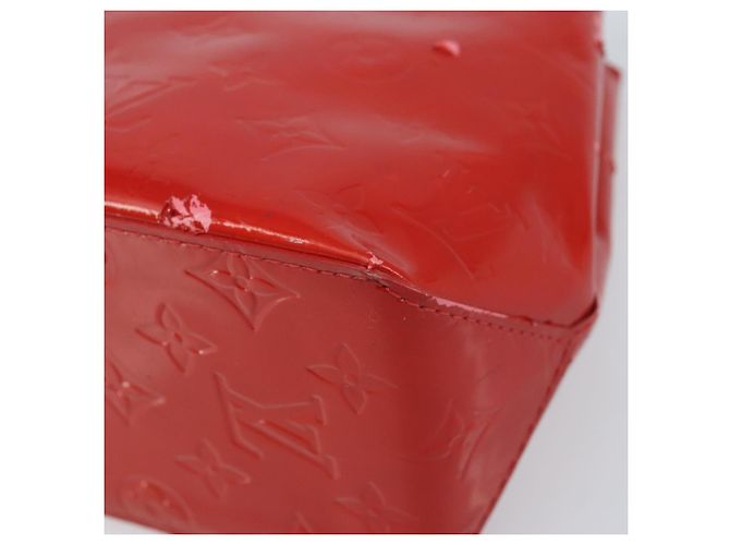 LOUIS VUITTON Monogram Vernis Reade PM Borsa a Mano Rossa M91088 LV Auth mr2188 Rosso - vista 17