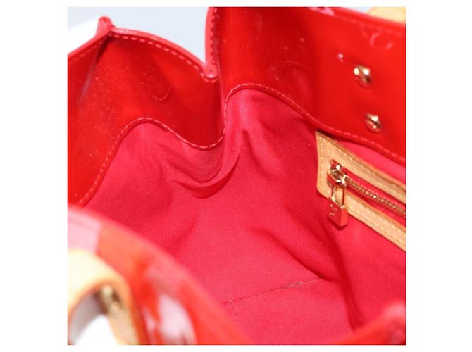 LOUIS VUITTON Monogram Vernis Reade PM Borsa a Mano Rossa M91088 LV Auth mr2188 Rosso - vista 21