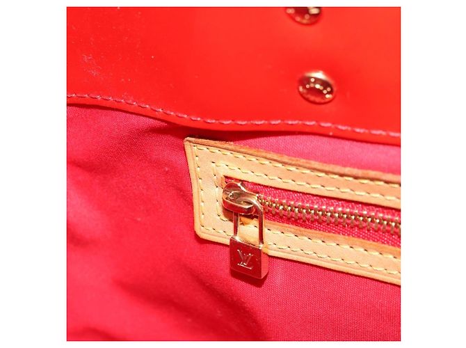 LOUIS VUITTON Monogram Vernis Reade PM Borsa a Mano Rossa M91088 LV Auth mr2188 Rosso - vista 22