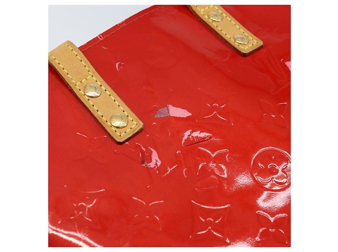 LOUIS VUITTON Monogram Vernis Reade PM Borsa a Mano Rossa M91088 LV Auth mr2188 Rosso - vista 9