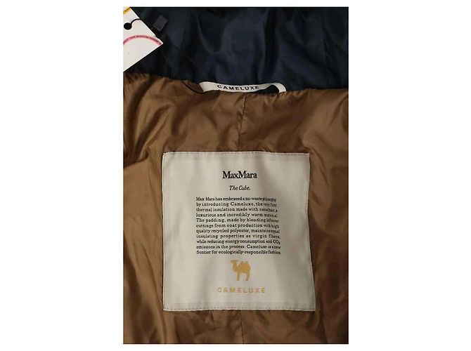 Max Mara Parka azul marino - vista 5
