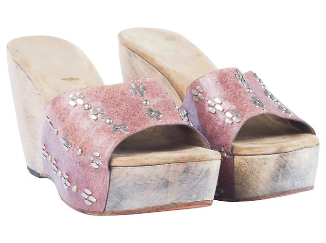 Autre Marque Calleen Cordero Luna Flora Wedge Rosa Carne - vista 2