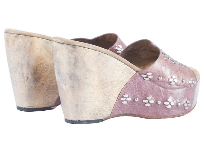 Autre Marque Calleen Cordero Luna Flora Wedge Rosa Carne - vista 3