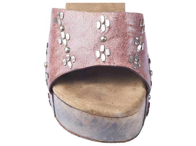Autre Marque Calleen Cordero Luna Flora Wedge Rosa Carne - vista 4
