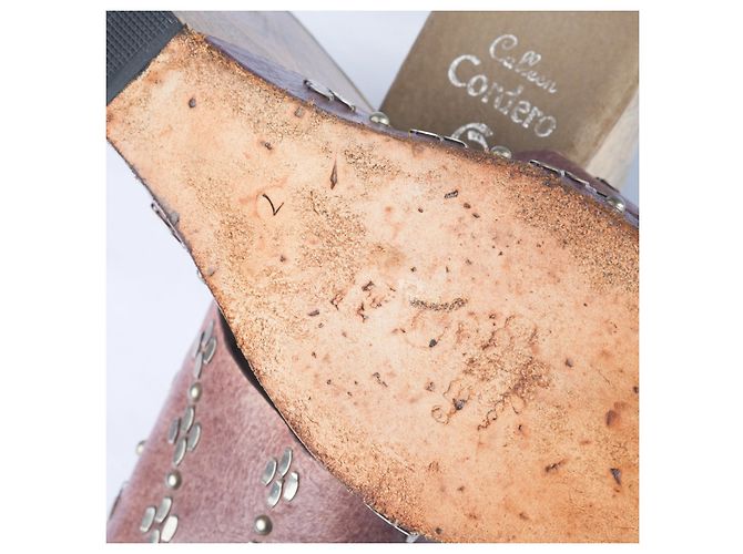 Autre Marque Calleen Cordero Luna Flora Wedge Rosa Carne - vista 5