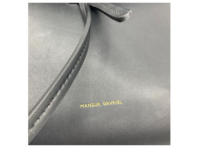 Borsa a mano da donna in pelle di vitello nera Mansur Gavriel Nero - vista 7