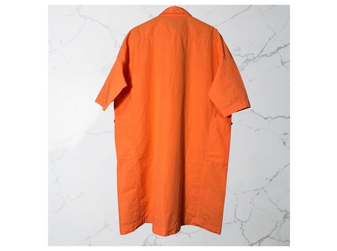 Vestido Casey-Casey February H Card Naranja Algodón - vista 4