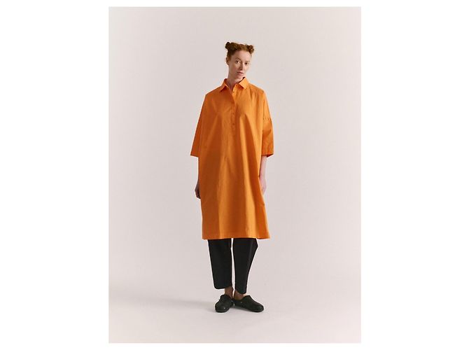 Vestido Casey-Casey February H Card Naranja Algodón - vista 6