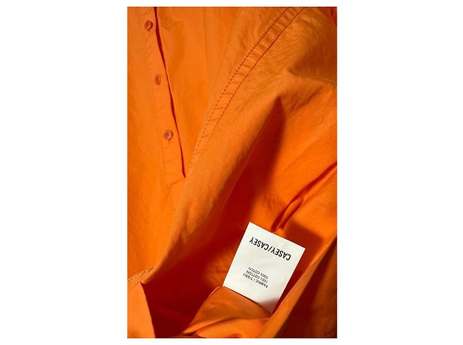 Vestido Casey-Casey February H Card Naranja Algodón - vista 8