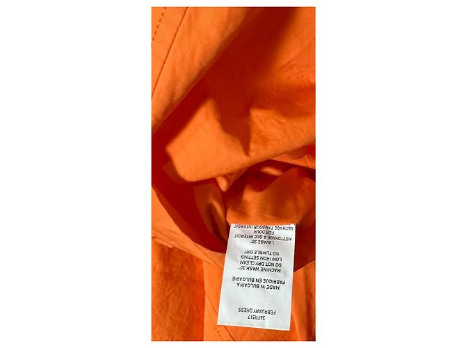 Vestido Casey-Casey February H Card Naranja Algodón - vista 9