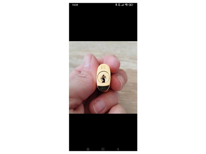 Catenaccio dorato Louis Vuitton con chiavi D'oro - vista 4