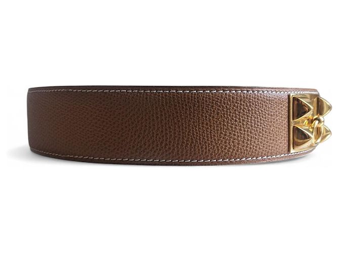 Hermès - Médor Gürtel - Havanna/Kamel Leder - Ansicht 11