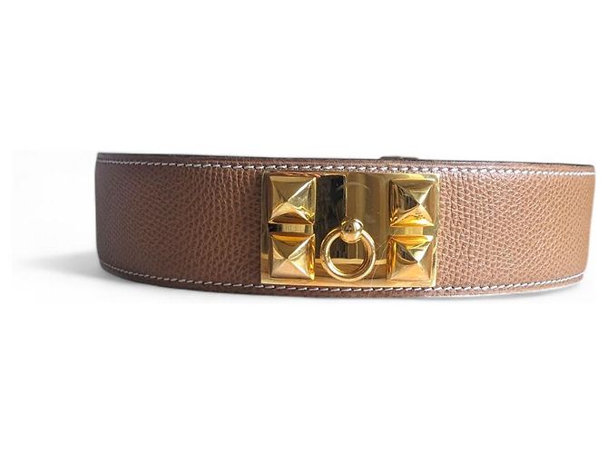 Hermès - Médor Gürtel - Havanna/Kamel Leder - Ansicht 3