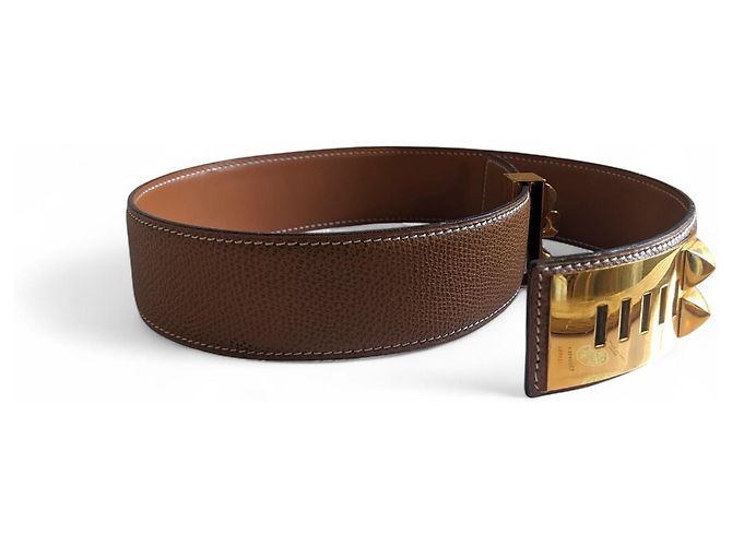 Hermès - Médor Gürtel - Havanna/Kamel Leder - Ansicht 7