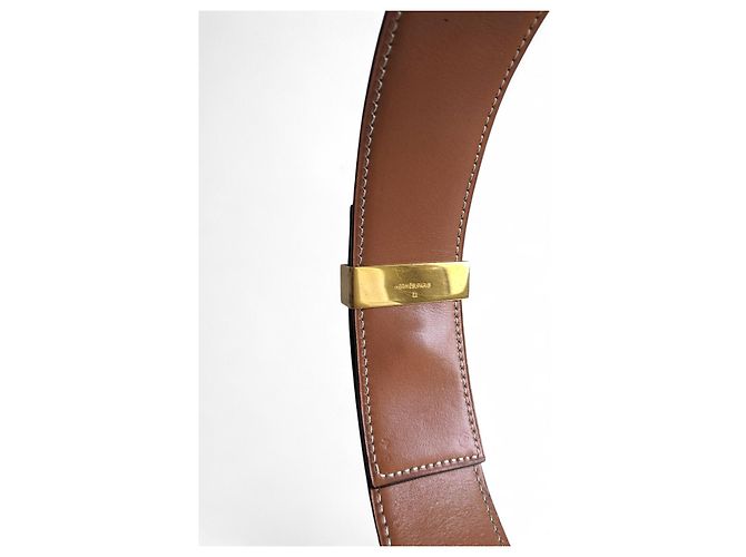 Hermès - Médor Gürtel - Havanna/Kamel Leder - Ansicht 8