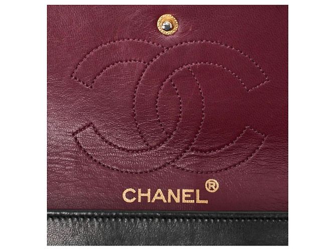 Chanel Classic Medium Double Flap Bag GHW (Vintage) Schwarz - Ansicht 6