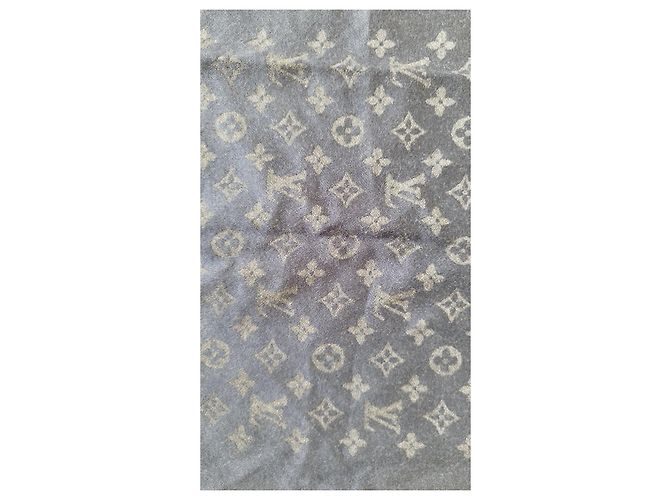 Sciarpa Louis Vuitton Monogram in Cashmere Blu Marino Blu scuro - vista 7