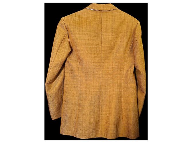 Blazer Sandro Giallo Senape a Un Bottone - vista 2
