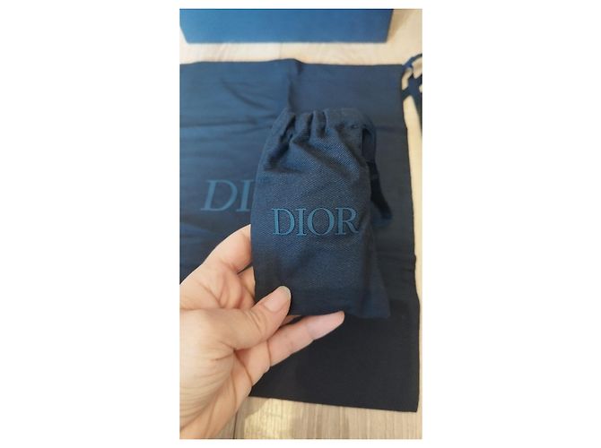 Sneakers Dior B101 in Pelle di Vitello Liscia e Camoscio Nero - vista 12