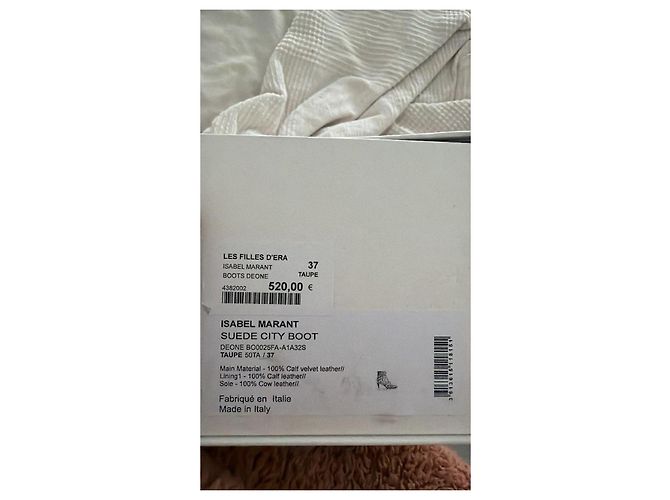 Botines de ante Isabel Marant Gris pardo - vista 10