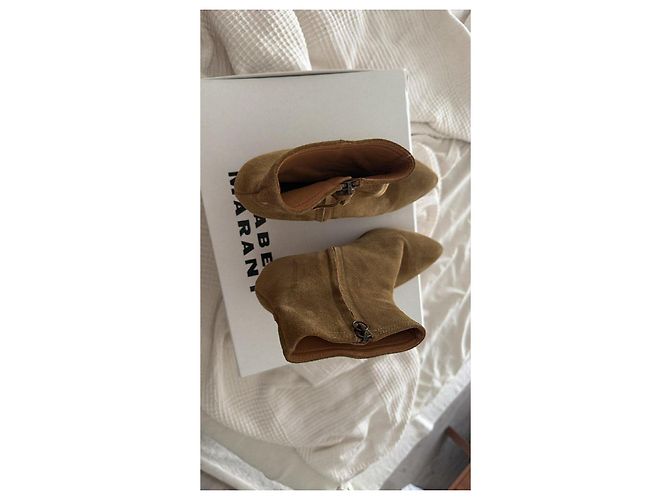 Botines de ante Isabel Marant Gris pardo - vista 3