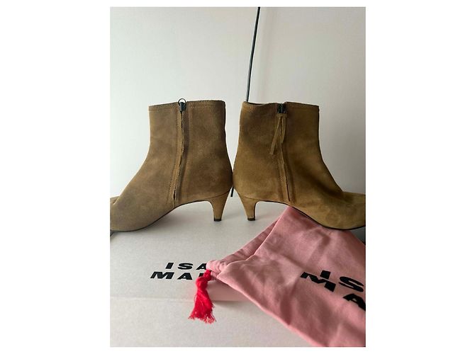 Botines de ante Isabel Marant Gris pardo - vista 5
