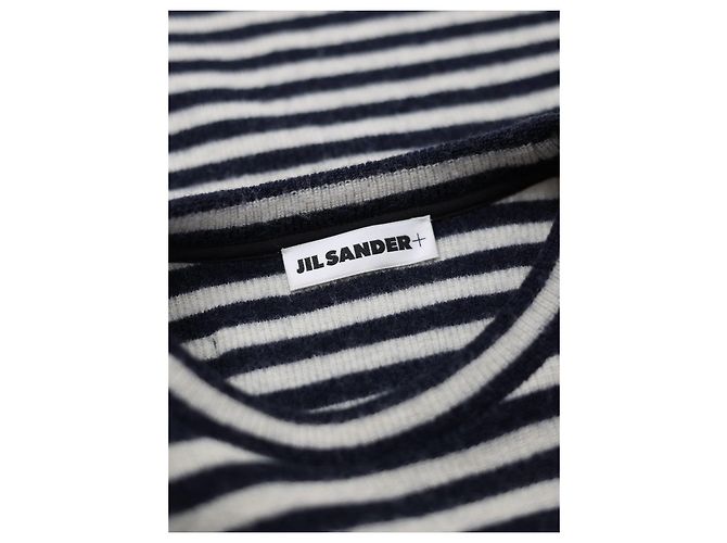 Jil Sander Wollpullover gestreift marineblau und creme Mehrfarben - Ansicht 3