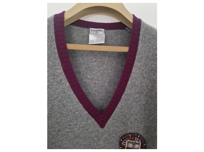 Suéter Chanel de Cashmere Multicor - vista 9