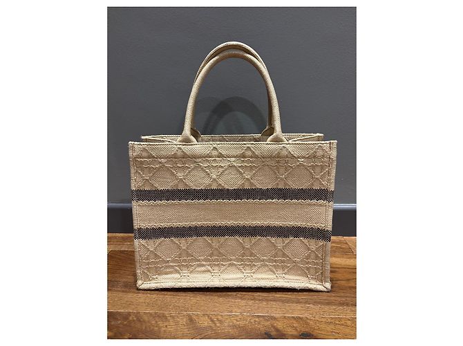 Borsa Tote Book Christian Dior Beige - vista 2